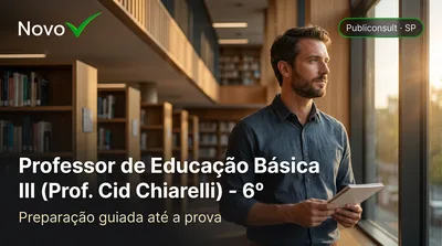 Capa: Professor de Educação Básica III (Prof. Cid Chiarelli) - 6º ano da Educação Básica ao Ensino Médio - Filosofia