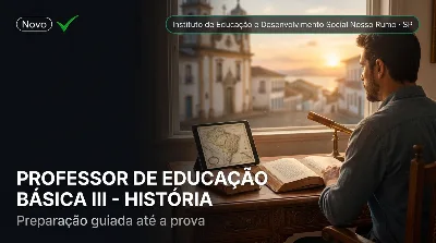 Capa: PROFESSOR DE EDUCAÇÃO BÁSICA III - HISTÓRIA