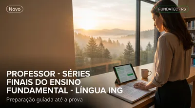 Capa: PROFESSOR - SÉRIES FINAIS DO ENSINO FUNDAMENTAL - LÍNGUA INGLESA