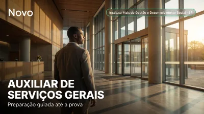 Capa: AUXILIAR DE SERVIÇOS GERAIS