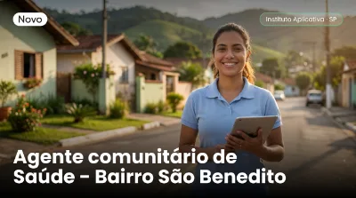 Capa: Agente comunitário de Saúde – Bairro São Benedito