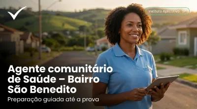 Capa: Agente comunitário de Saúde – Bairro São Benedito