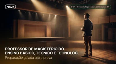Capa: PROFESSOR DE MAGISTÉRIO DO ENSINO BÁSICO, TÉCNICO E TECNOLÓGICO — ÁREA: ARTES CÊNICAS