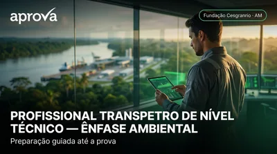 Capa: PROFISSIONAL TRANSPETRO DE NÍVEL TÉCNICO — ÊNFASE AMBIENTAL