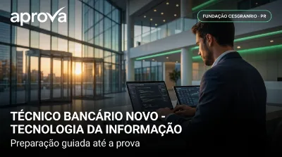 Capa: TÉCNICO BANCÁRIO NOVO - TECNOLOGIA DA INFORMAÇÃO