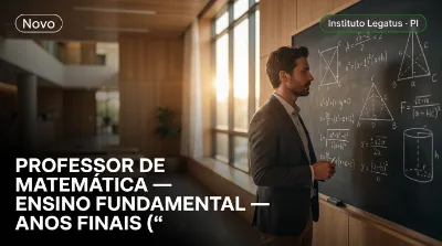 Capa: PROFESSOR DE MATEMÁTICA — ENSINO FUNDAMENTAL — ANOS FINAIS (6º AO 9º ANO)