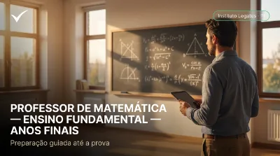 Capa: PROFESSOR DE MATEMÁTICA — ENSINO FUNDAMENTAL — ANOS FINAIS (6º AO 9º ANO)