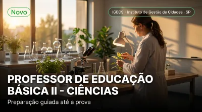 Capa: PROFESSOR DE EDUCAÇÃO BÁSICA II - CIÊNCIAS
