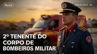 Capa: 2º TENENTE DO CORPO DE BOMBEIROS MILITAR