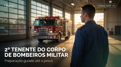 Capa: 2º TENENTE DO CORPO DE BOMBEIROS MILITAR