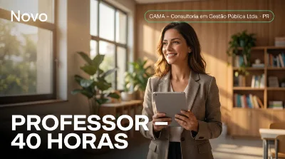 Capa: PROFESSOR – 40 HORAS