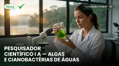 Capa: PESQUISADOR CIENTÍFICO I A — ALGAS E CIANOBACTÉRIAS DE ÁGUAS CONTINENTAIS