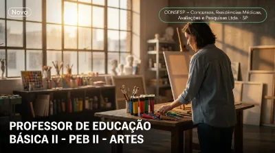 Capa: PROFESSOR DE EDUCAÇÃO BÁSICA II - PEB II - ARTES