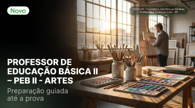 Capa: PROFESSOR DE EDUCAÇÃO BÁSICA II - PEB II - ARTES