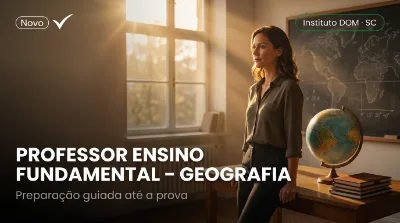 Capa: PROFESSOR ENSINO FUNDAMENTAL – GEOGRAFIA