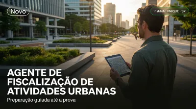 Capa: AGENTE DE FISCALIZAÇÃO DE ATIVIDADES URBANAS
