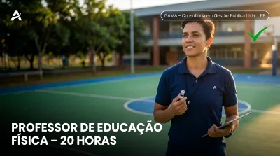 Capa: PROFESSOR DE EDUCAÇÃO FÍSICA – 20 HORAS