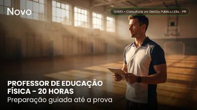 Capa: PROFESSOR DE EDUCAÇÃO FÍSICA – 20 HORAS