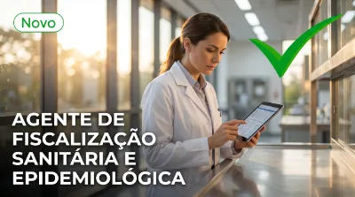 Capa do curso AGENTE DE FISCALIZAÇÃO SANITÁRIA E EPIDEMIOLÓGICA