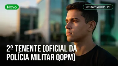 Capa: 2º TENENTE (OFICIAL DA POLÍCIA MILITAR QOPM)