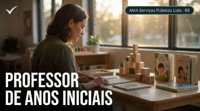 Capa: PROFESSOR DE ANOS INICIAIS