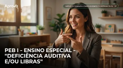 Capa: PEB I - ENSINO ESPECIAL - "DEFICIÊNCIA AUDITIVA E/OU LIBRAS"