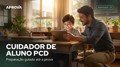 Capa: CUIDADOR DE ALUNO PCD
