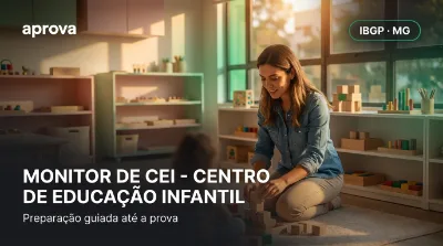 Capa: MONITOR DE CEI - CENTRO DE EDUCAÇÃO INFANTIL