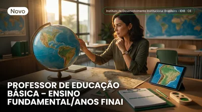Capa: PROFESSOR DE EDUCAÇÃO BÁSICA – ENSINO FUNDAMENTAL/ANOS FINAIS – GEOGRAFIA