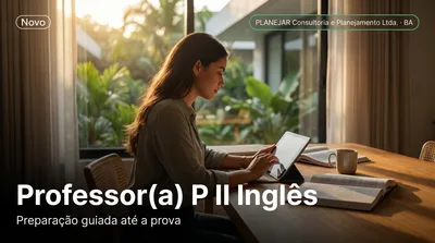 Capa: Professor(a) P II Inglês
