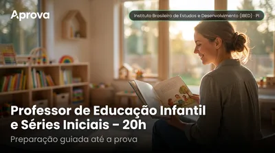 Capa: Professor de Educação Infantil e Séries Iniciais – 20h