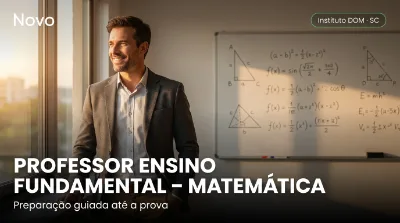 Capa: PROFESSOR ENSINO FUNDAMENTAL – MATEMÁTICA