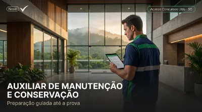 Capa: AUXILIAR DE MANUTENÇÃO E CONSERVAÇÃO