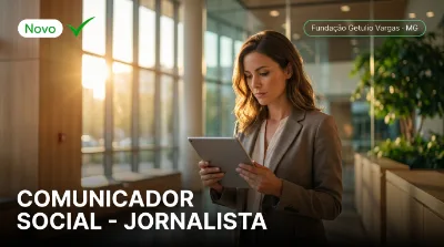 Capa: COMUNICADOR SOCIAL - JORNALISTA
