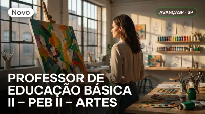 Capa: PROFESSOR DE EDUCAÇÃO BÁSICA II – PEB II – ARTES