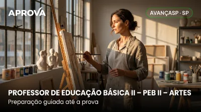 Capa: PROFESSOR DE EDUCAÇÃO BÁSICA II – PEB II – ARTES