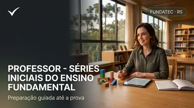 Capa: PROFESSOR - SÉRIES INICIAIS DO ENSINO FUNDAMENTAL