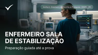 Capa: ENFERMEIRO SALA DE ESTABILIZAÇÃO