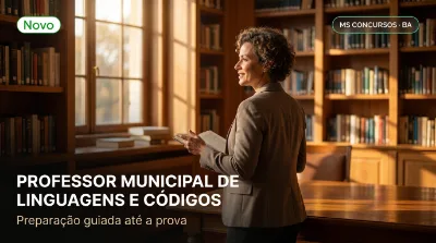 Capa: PROFESSOR MUNICIPAL DE LINGUAGENS E CÓDIGOS