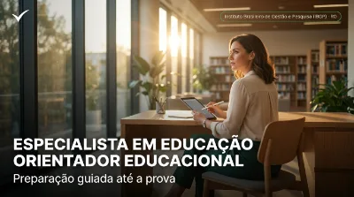 Capa: ESPECIALISTA EM EDUCAÇÃO ORIENTADOR EDUCACIONAL