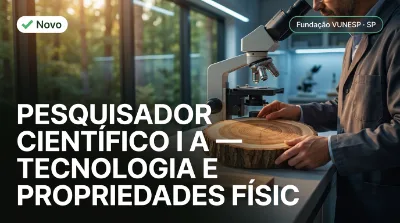 Capa: PESQUISADOR CIENTÍFICO I A — TECNOLOGIA E PROPRIEDADES FÍSICAS DA MADEIRA