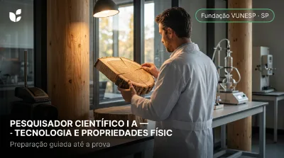 Capa: PESQUISADOR CIENTÍFICO I A — TECNOLOGIA E PROPRIEDADES FÍSICAS DA MADEIRA