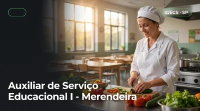 Capa: Auxiliar de Serviço Educacional I - Merendeira