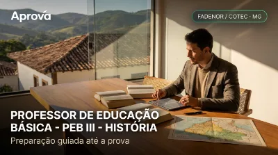 Capa: PROFESSOR DE EDUCAÇÃO BÁSICA - PEB III - HISTÓRIA