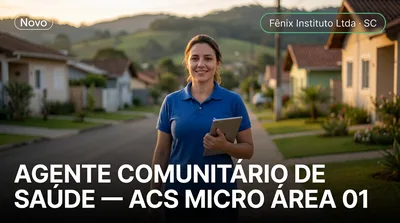 Capa: AGENTE COMUNITÁRIO DE SAÚDE — ACS MICRO ÁREA 01