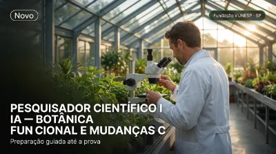 Capa: PESQUISADOR CIENTÍFICO I A — BOTÂNICA FUNCIONAL E MUDANÇAS CLIMÁTICAS