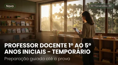 Capa: PROFESSOR DOCENTE 1º AO 5º ANOS INICIAIS – TEMPORÁRIO