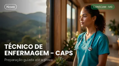 Capa: TÉCNICO DE ENFERMAGEM – CAPS
