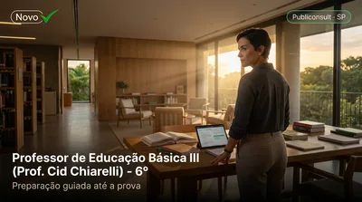 Capa: Professor de Educação Básica III (Prof. Cid Chiarelli) - 6º ano da Educação Básica ao Ensino Médio – Português