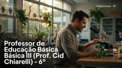 Capa: Professor de Educação Básica III (Prof. Cid Chiarelli) - 6º ano da Educação Básica ao Ensino Médio - Biologia